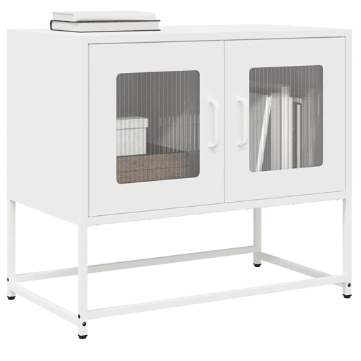 Móvel de TV - Modulo de TV - Armário de TV 68x39x60,5 cm aço laminado a frio branco