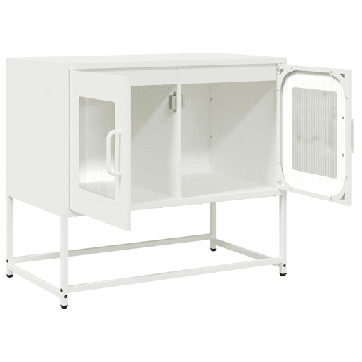 Móvel de TV - Modulo de TV - Armário de TV 68x39x60,5 cm aço laminado a frio branco