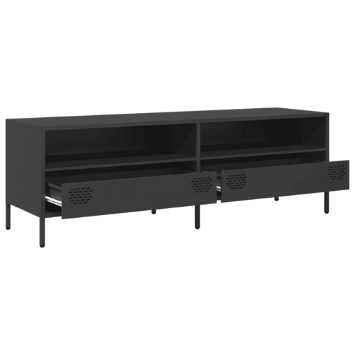 Móvel de TV - Modulo de TV - Armário de TV 135x39x43,5 cm aço laminado a frio preto