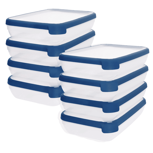 Curver Pack 8 recipientes herméticos (1,2L) Curver Pack 8 recipientes herméticos (1,2L)