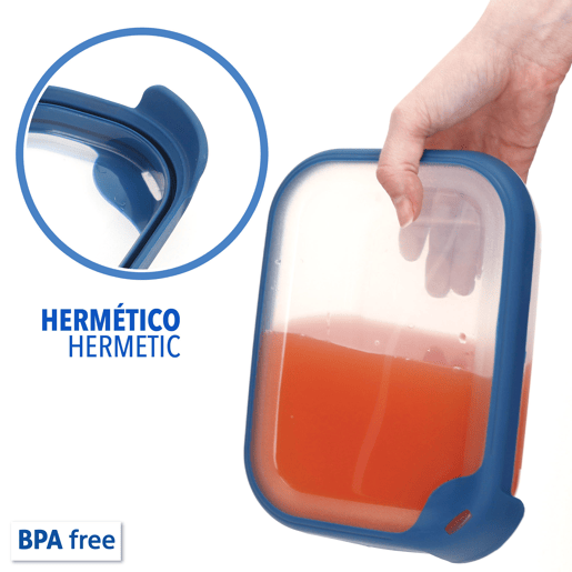 Curver Pack 8 recipientes herméticos (1,2L) Curver Pack 8 recipientes herméticos (1,2L)