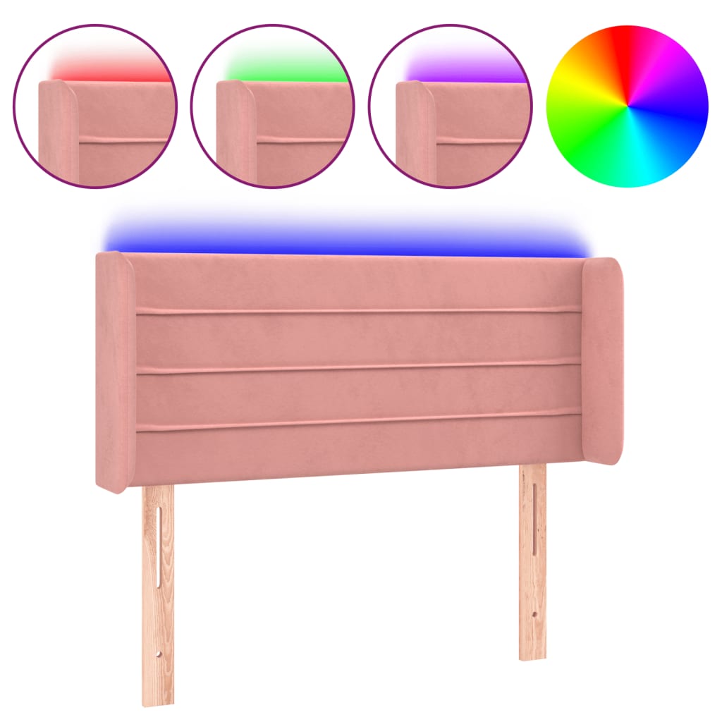 Cabecero Con Led 83 Rosa