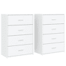 vidaXL Aparadores 2 pcs 60x31x84 cm derivados de madeira branco
