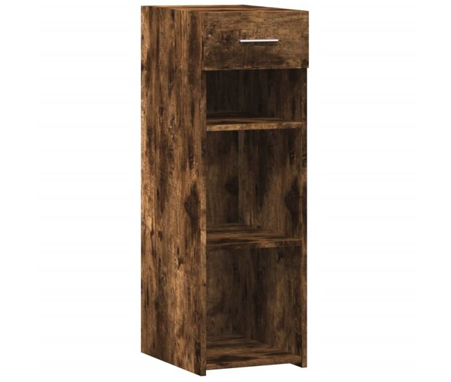 Vidaxl aparador de madera de ingeniería roble ahumado 30x42,5x93 cm