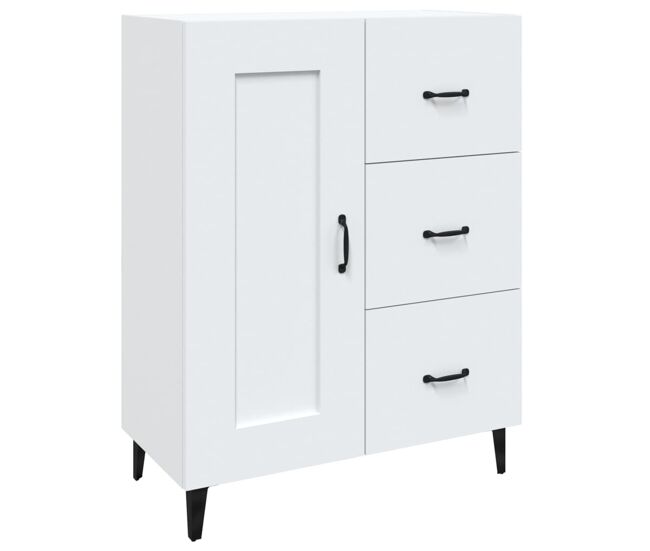 Vidaxl aparador de madera contrachapada blanco 69,5x34x90 cm