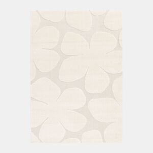 Tapete interior padrão flores creme, Betty, 150x80x1.4 cm