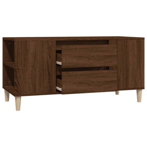 Móvel p TV, Armário de TV 102x44,5x50 cm derivados madeira carvalho castanho