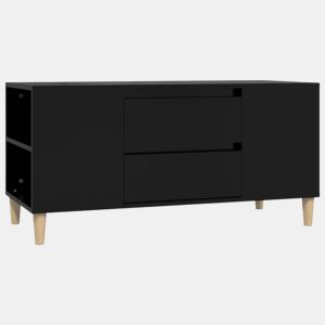 Móvel para TV - Móvel de TV - Armário de TV 102x44,5x50 cm derivados de madeira preto