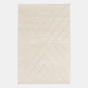 Alcatifa interior tufada em creme com relevo claro, Meryl, 170x120x2.2 cm