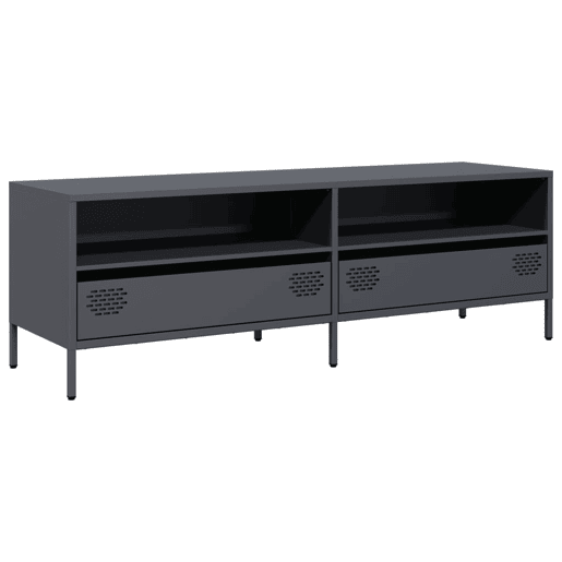Móvel de TV - Modulo de TV - Armário de TV 135x39x43,5 cm aço laminado a frio antracite