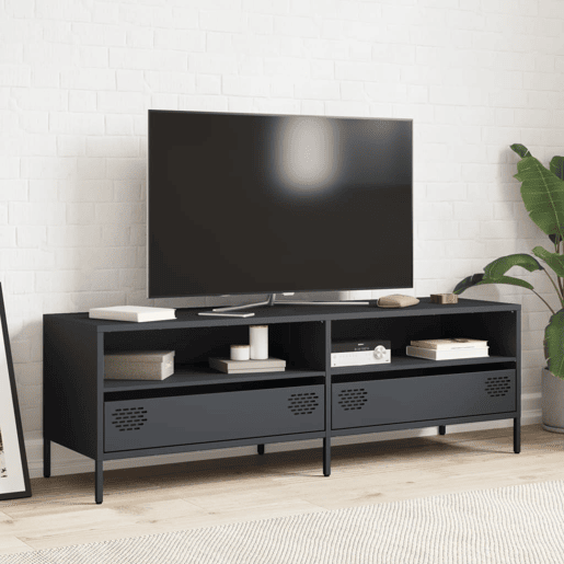 Móvel de TV - Modulo de TV - Armário de TV 135x39x43,5 cm aço laminado a frio antracite