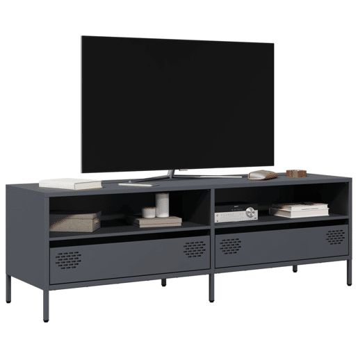 Móvel de TV - Modulo de TV - Armário de TV 135x39x43,5 cm aço laminado a frio antracite
