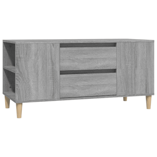 Móvel para TV - Móvel de TV - Armário de TV 102x44,5x50 cm derivados madeira cinzento sonoma