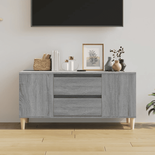 Móvel para TV - Móvel de TV - Armário de TV 102x44,5x50 cm derivados madeira cinzento sonoma
