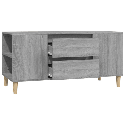 Móvel para TV - Móvel de TV - Armário de TV 102x44,5x50 cm derivados madeira cinzento sonoma