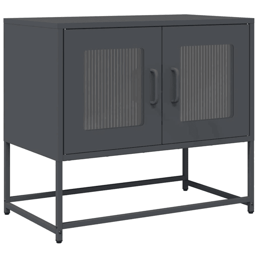 Móvel de TV - Modulo de TV - Armário de TV 68x39x60,5 cm aço laminado a frio antracite