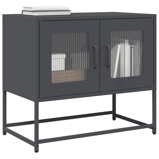 Móvel de TV - Modulo de TV - Armário de TV 68x39x60,5 cm aço laminado a frio antracite