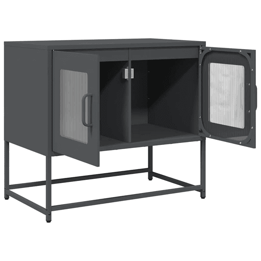 Móvel de TV - Modulo de TV - Armário de TV 68x39x60,5 cm aço laminado a frio antracite
