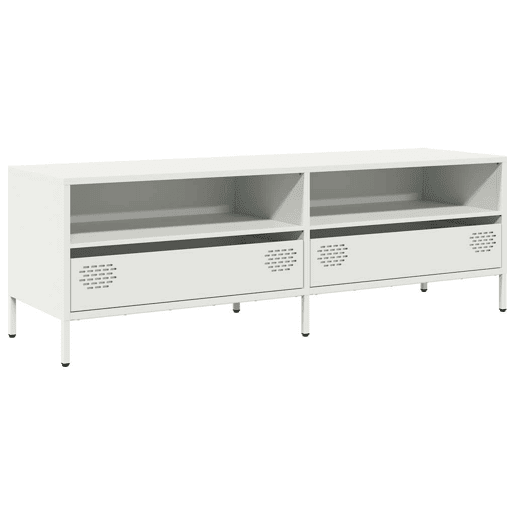 Móvel de TV - Modulo de TV - Armário de TV 135x39x43,5 cm aço laminado a frio branco