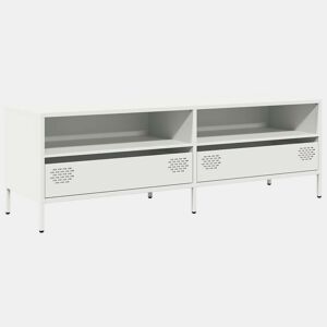 Móvel de TV - Modulo de TV - Armário de TV 135x39x43,5 cm aço laminado a frio branco