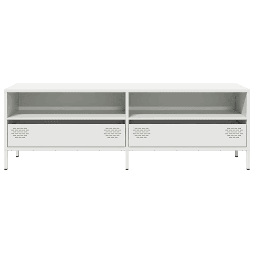 Móvel de TV - Modulo de TV - Armário de TV 135x39x43,5 cm aço laminado a frio branco