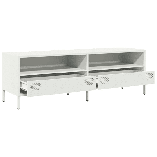 Móvel de TV - Modulo de TV - Armário de TV 135x39x43,5 cm aço laminado a frio branco