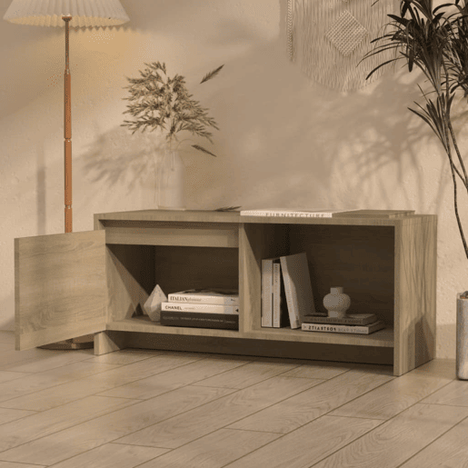 Móvel de TV - Modulo de TV - Armário de TV 90x35x40 cm derivados de madeira carvalho sonoma