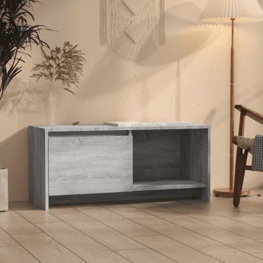 Móvel de TV - Modulo de TV - Armário de TV 90x35x40 cm derivados de madeira sonoma cinzento