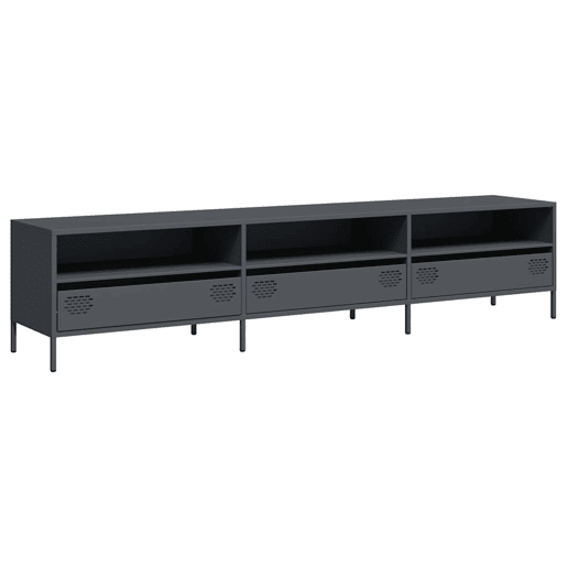 Móvel de TV - Modulo de TV - Armário de TV 202x39x43,5 cm aço laminado a frio antracite