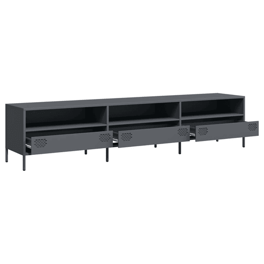 Móvel de TV - Modulo de TV - Armário de TV 202x39x43,5 cm aço laminado a frio antracite