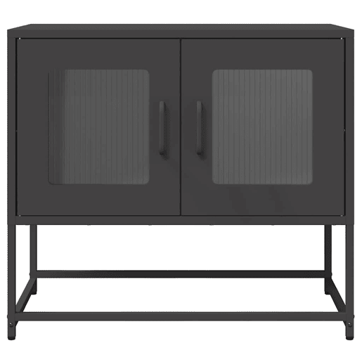 Móvel de TV - Modulo de TV - Armário de TV 68x39x60,5 cm aço laminado a frio preto