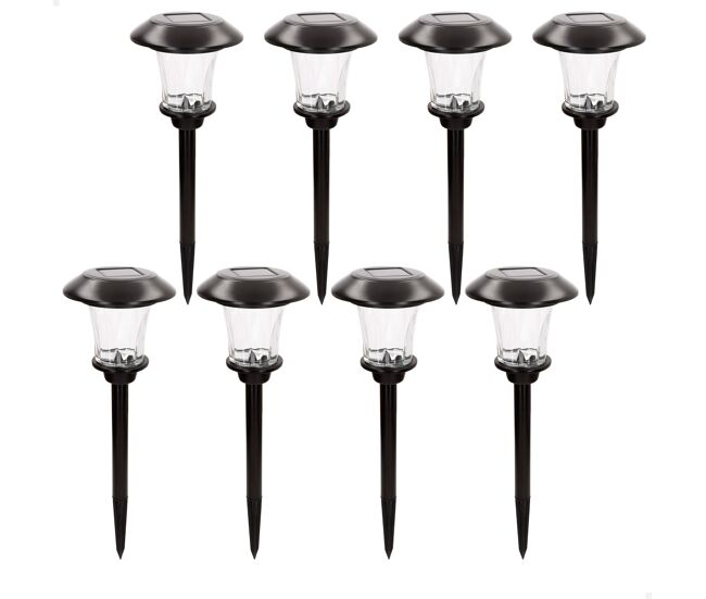 Aktive set de 8 balizas solares led 6 lúmenes con estaca