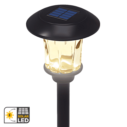 Aktive Conjunto de 8 balizas solares LED de 6 lúmens com estaca Aktive Conjunto de 8 balizas solares LED de 6 lúmens com estaca