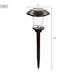 Aktive Set de 8 balizas solares LED 6 lúmenes con estaca Aktive Set de 8 balizas solares LED 6 lúmenes con estaca Negro