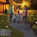 Aktive Set de 4 balizas LED solares luz cálida 6 lúmenes IP44 Aktive Set de 4 balizas LED solares luz cálida 6 lúmenes IP44 Negro