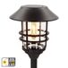 Aktive Set de 4 balizas LED solares luz cálida 6 lúmenes IP44 Aktive Set de 4 balizas LED solares luz cálida 6 lúmenes IP44 Negro