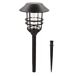 Aktive Set de 4 balizas LED solares luz cálida 6 lúmenes IP44 Aktive Set de 4 balizas LED solares luz cálida 6 lúmenes IP44 Negro