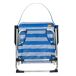 Aktive Pack 2 sillas de playa fijas y plegables rayas Aktive Pack 2 sillas de playa fijas y plegables rayas Azul