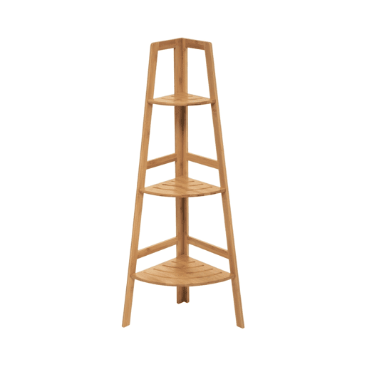 Estante de Canto em Bambu com 3 Níveis Canoply Thinia Home