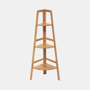 Estante de Canto em Bambu com 3 Níveis Canoply Thinia Home