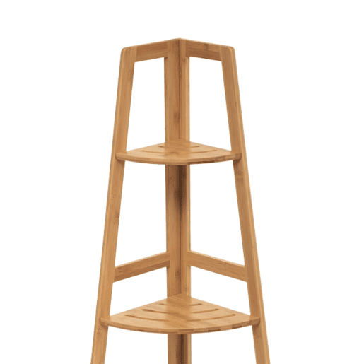 Estante de Canto em Bambu com 3 Níveis Canoply Thinia Home