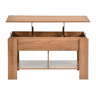 Mesa de centro com tampo elevatório, efeito madeira e castanho 96*50 ELOT BROWN 96