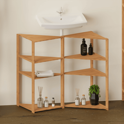 Estante de Canto em Bambu Thinia Home Estante de Canto em Bambu Thinia Home