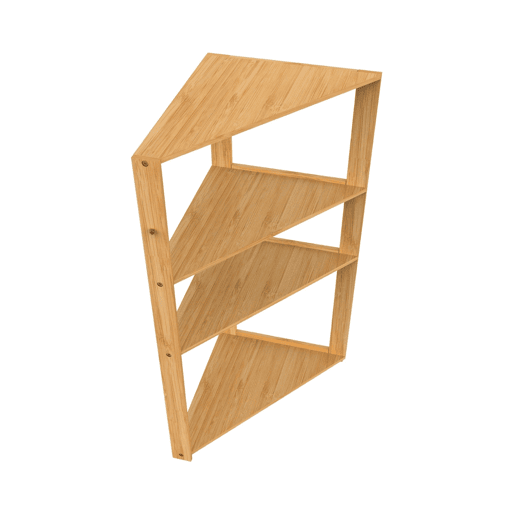 Estante de Canto em Bambu Thinia Home Estante de Canto em Bambu Thinia Home