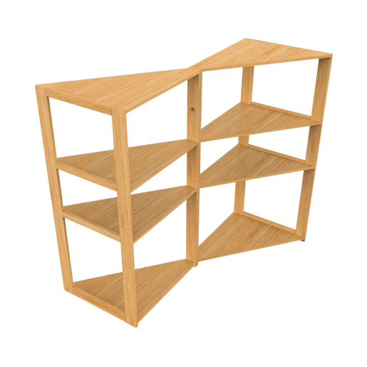 Estante de Canto em Bambu Thinia Home Estante de Canto em Bambu Thinia Home