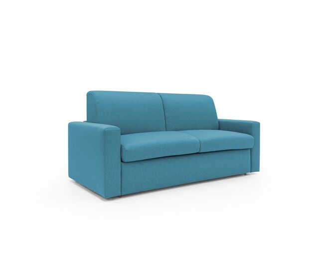 Kansas sofá cama convertible h20 cm en tela impermeable 172 cm (mat. 120x197) azul claro