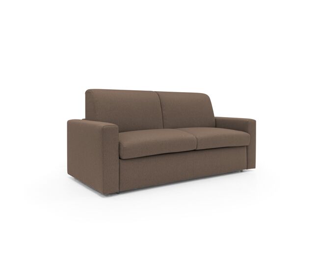 Kansas sofá cama convertible h20 cm en tela impermeable 172 cm (mat. 120x197) marrón