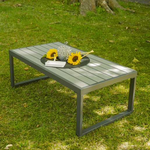 Mesa de centro de jardim XL Sevilha cinzenta