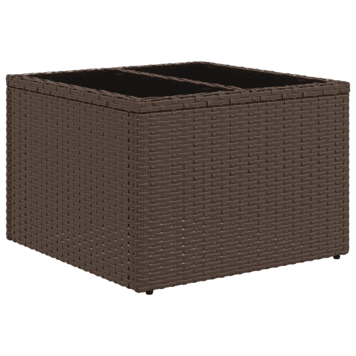 vidaXL 6 pcs conjunto de sofás jardim c almofadões vime PE castanho