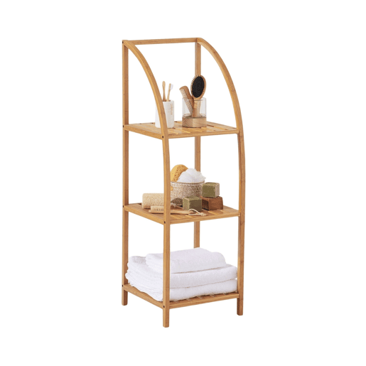 Estante Arqueada em Bambu com 3 Níveis Canoply Thinia Home